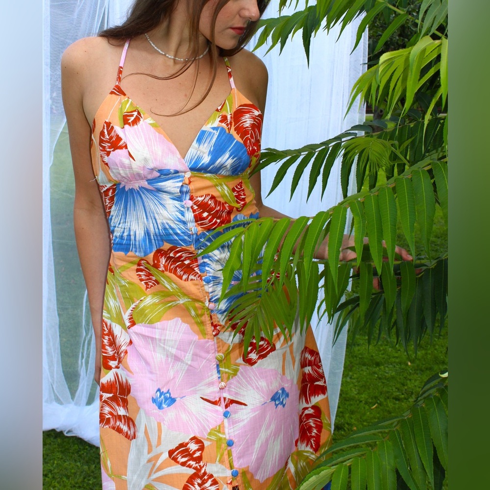 Zara Tropical Floral Dress